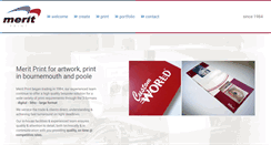 Desktop Screenshot of meritprint.co.uk