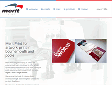 Tablet Screenshot of meritprint.co.uk